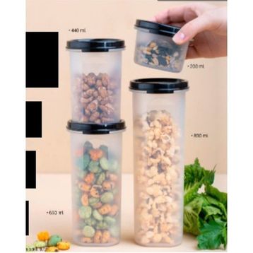 Tupperware Lila 4'lü Oval Saklama Kabı