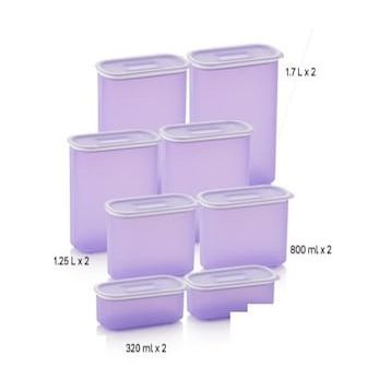 Tupperware Lila 8'li Oval Saklama Kabı