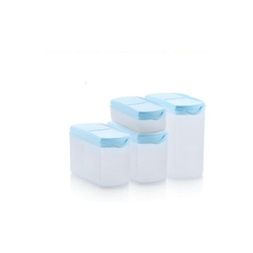Tupperware Mavi Kapaklı 4'lü Saklama Kabı