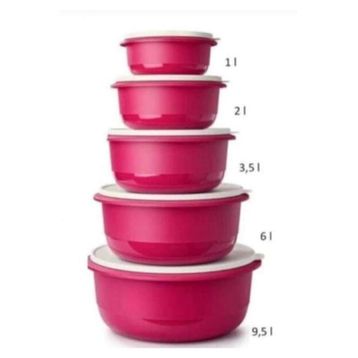 Tupperware Mega 5'li Saklama Kabı