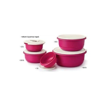 Tupperware Mega 5'li Saklama Kabı