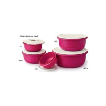 Tupperware Mega 5'li Saklama Kabı