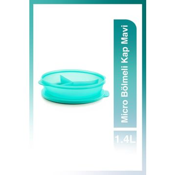 Tupperware Micro 1.4 lt Mavi Bölmeli Kap