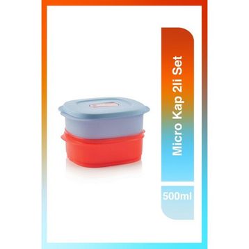 Tupperware Micro 2'li 500 ml Kap Seti