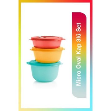 Tupperware Micro 3'lü Kap Seti