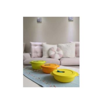 Tupperware Mikro 3'lü Renkli Saklama Kabı