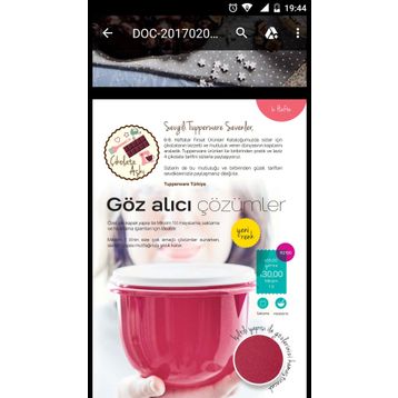 Tupperware Miksim 1 lt Saklama Kabı
