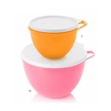 Tupperware Miksim 7.8-3 lt Pembe Turuncu Hazırlama Saklama Kabı