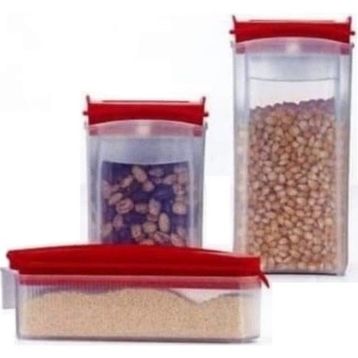 Tupperware Oval 3'lü Kuru Gıda Saklama Kabı