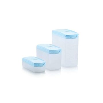 Tupperware Oval 3'lü Kuru Gıda Saklama Kabı
