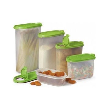 Tupperware Oval 5'li Yeşil Saklama Kabı