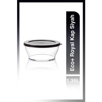 Tupperware Royal 1.35 lt Siyah Saklama Kabı