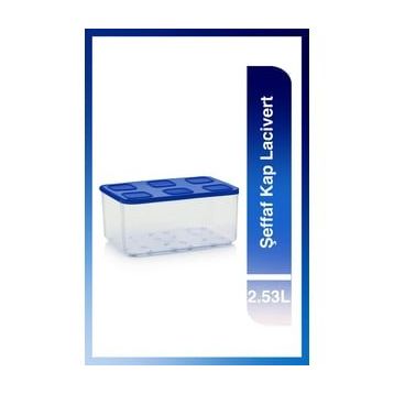 Tupperware Şeffaf 2.53 lt Lacivert Saklama Kabı