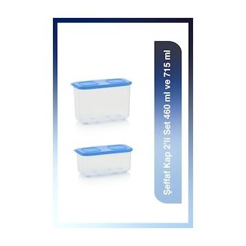 Tupperware Şeffaf 2'li 460-715 ml Saklama Kabı