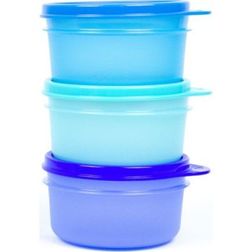 Tupperware Şeker Kapları Mavi 3'lü Saklama Kabı