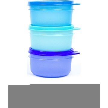 Tupperware Şeker Kapları Mavi 3'lü Saklama Kabı