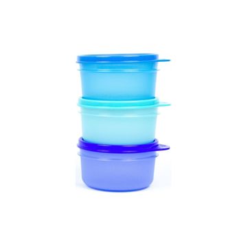 Tupperware Şeker Kapları Mavi 3'lü Saklama Kabı