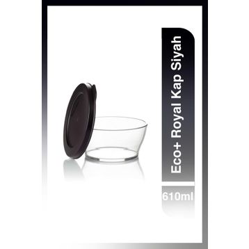 Tupperware Siyah Eco+ Royal 610 ml Kap