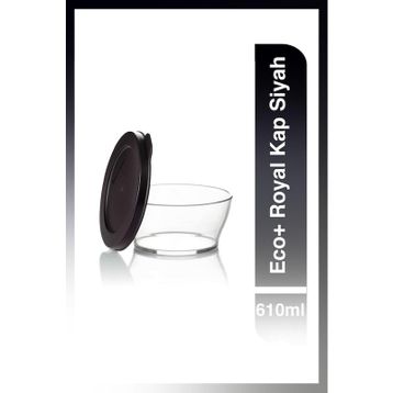 Tupperware Siyah Eco+ Royal 610 ml Kap