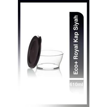 Tupperware Siyah Eco+ Royal 610 ml Kap
