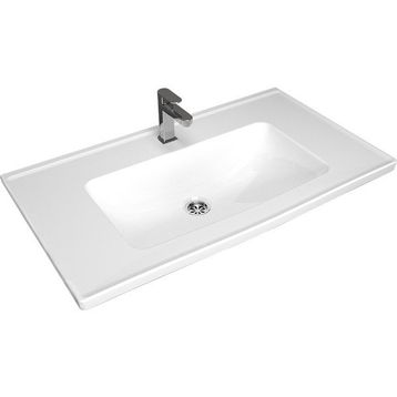 Turavit Bella 80 cm Beyaz Etejerli Lavabo
