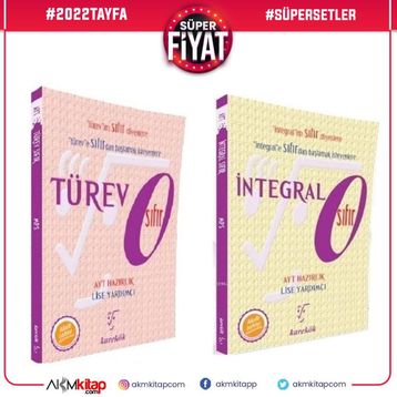 Türev ve İntegral Sıfır 2 Kitap Set Karekök Yayınları