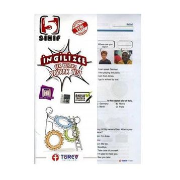 Türev Yayınları 5. Sınıf İngilizce Çek Kopart Yaprak Test