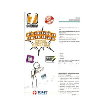 Türev Yayınları 7. Sınıf Din Kültürü Ve Ahlak Bilgisi Çek Kopart