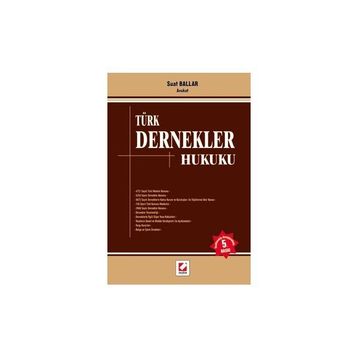 TÜRK DERNEKLER HUKUKU - SUAT BALLAR