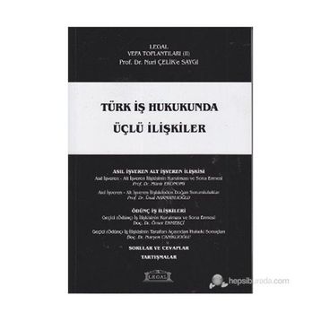 TÜRK İŞ HUKUKUNDA ÜÇLÜ İLIŞKILER - GENEL