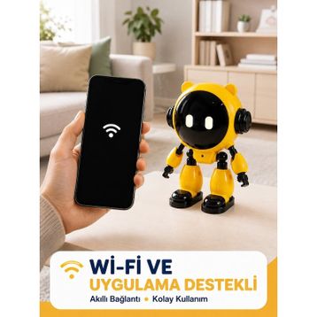 Türkçe Konuşan Yapay Zeka Robotu Çocuklar Için Eğitici Akıllı Oyun ve Ders Arkadaşı