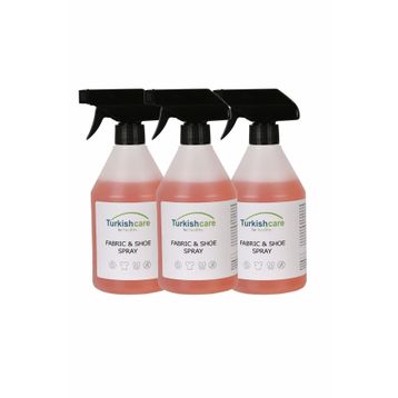 Turkish Care 3x500 ml Ayakkabı ve Kumaş Temizleme Spreyi