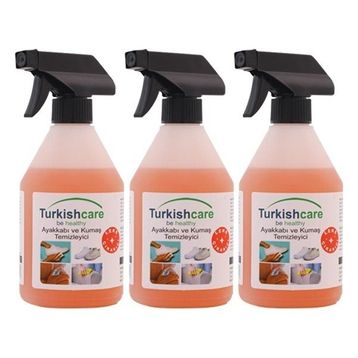 Turkish Care 3x500 ml Ayakkabı ve Kumaş Temizleme Spreyi