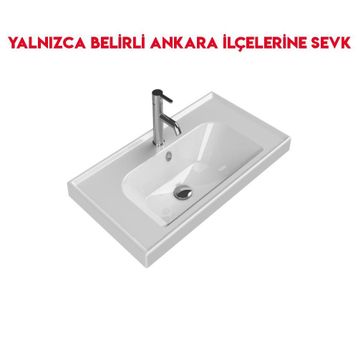 Turkuaz 031200-U 80x45cm Frame Etajerli Lavabo