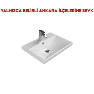 Turkuaz 032000-U 60x45 cm Cerastyle Elite Etajerli Lavabo