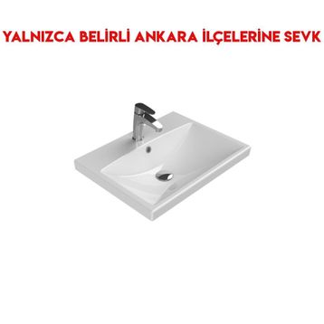 Turkuaz 032000-U 60x45 cm Cerastyle Elite Etajerli Lavabo