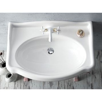 Turkuaz 1837 Serisi Etajerli 80 cm Lavabo