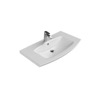 Turkuaz 90 51 cm Plus Eti Etajerlı Lavabo