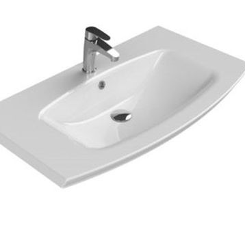 Turkuaz 90 51 cm Plus Eti Etajerlı Lavabo