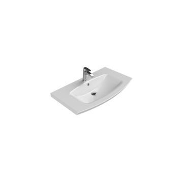 Turkuaz 90 51 cm Plus Eti Etajerlı Lavabo