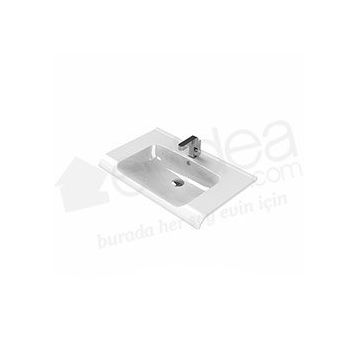 Turkuaz Anova Etajerli 80 cm Lavabo