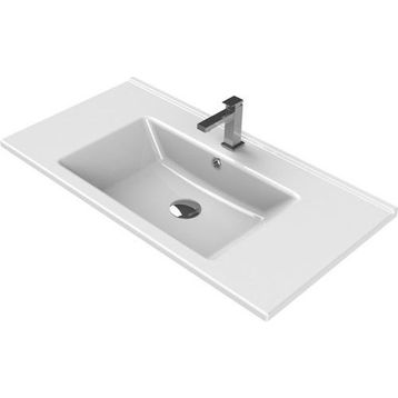 Turkuaz Arte Etajerli 85 cm Lavabo