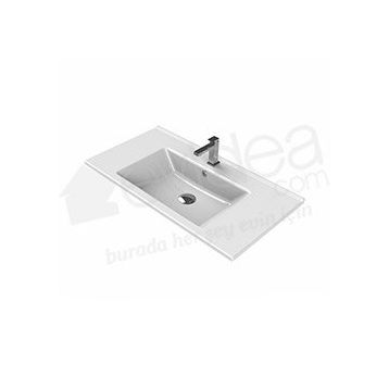 Turkuaz Arte Etajerli 85 cm Lavabo