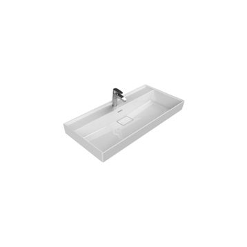 Turkuaz Cerastyle Sharp 100 cm Etajerli Lavabo