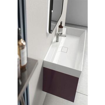 Turkuaz Cerastyle Sharp 60 cm Etajerli Lavabo