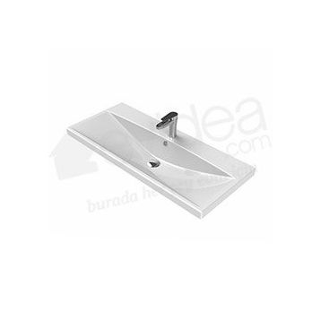 Turkuaz Elite Etajerli 100 cm Lavabo