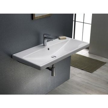 Turkuaz Elite Etajerli 60 cm Beyaz Lavabo