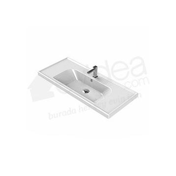 Turkuaz Frame Etajerli 100 cm Lavabo -
