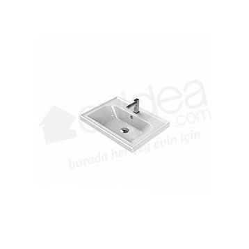 Turkuaz Frame Etajerli 60 cm Lavabo