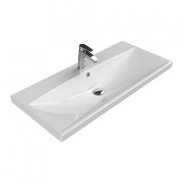 Turkuaz Seramik 100x45 cm Cerastyle Elite Etajer Uyumlu Damlalıklı Lavabo